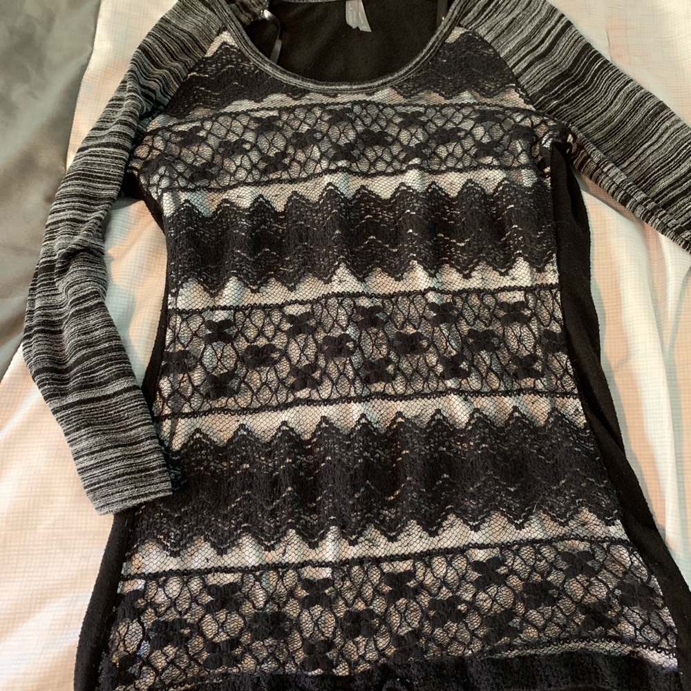 Lace Detail Long Sleeve